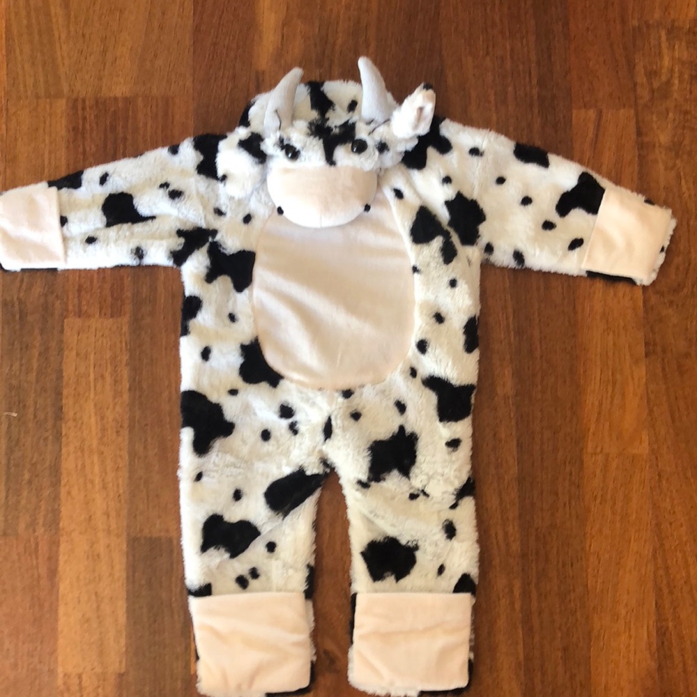 Brand new worn once cow onsie